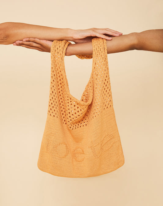io e te sole knitted bag