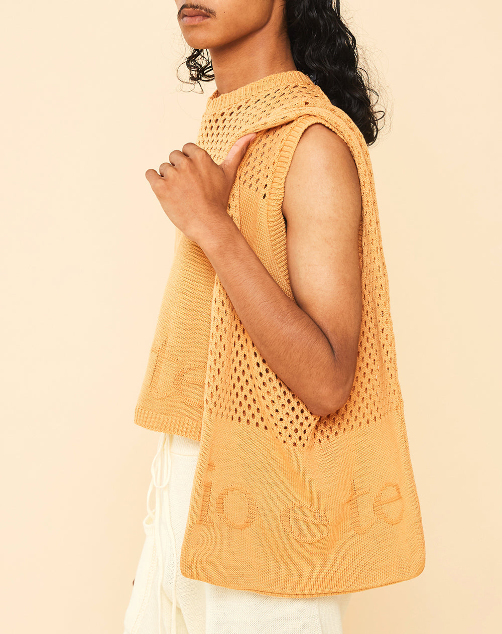 io e te sole knitted bag