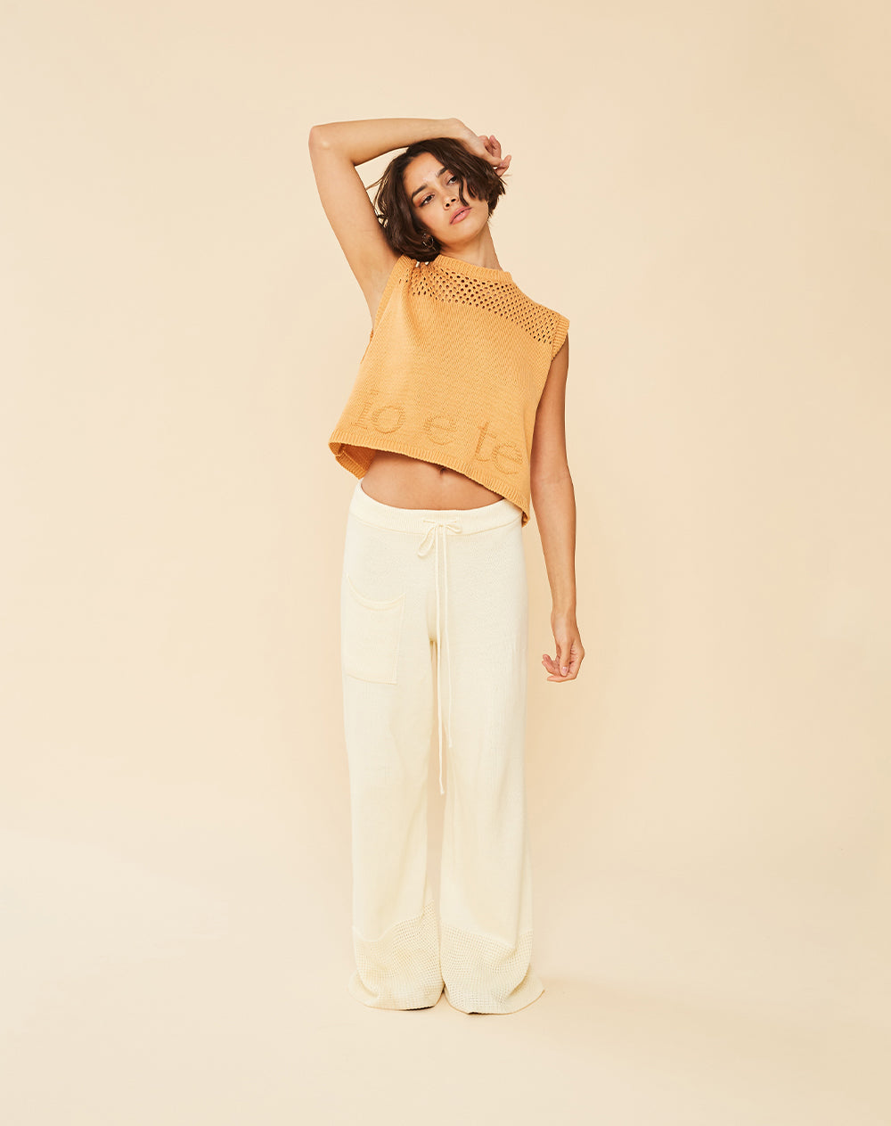 io e te sole cropped vest