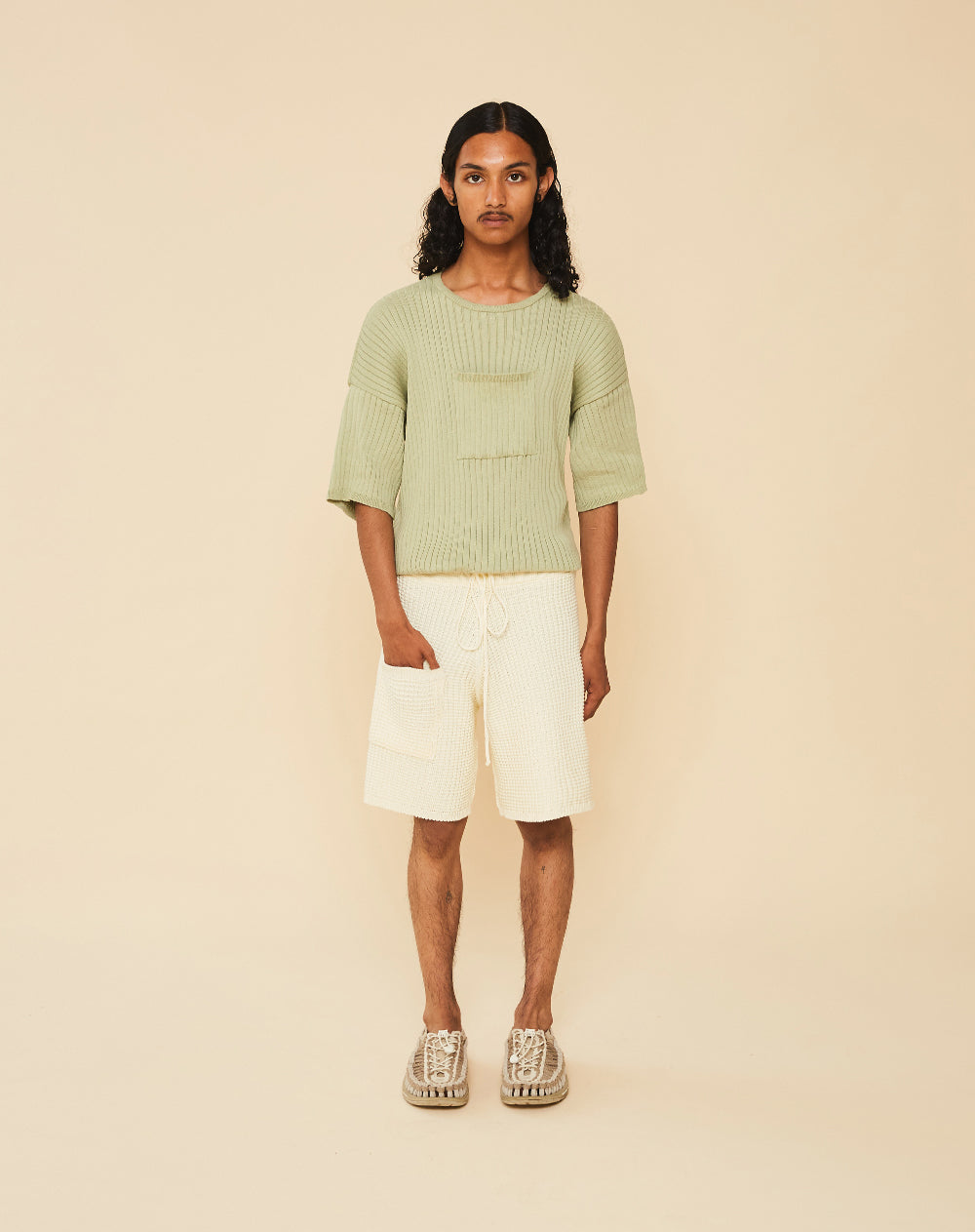 pistacchio ribbed t-shirt