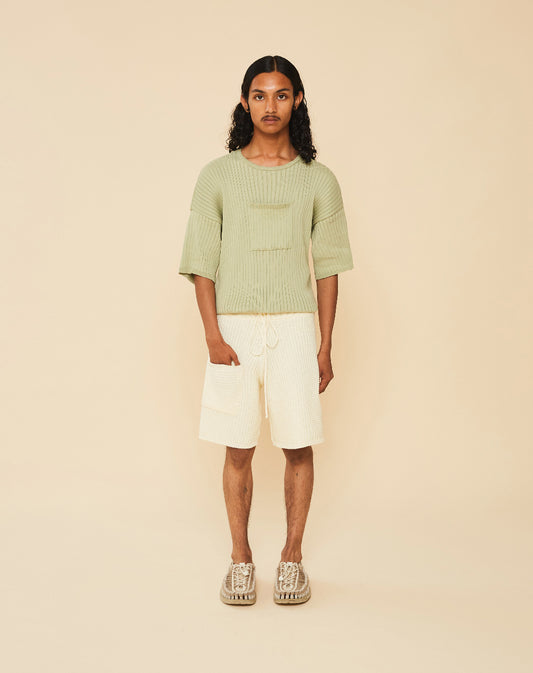 pistacchio ribbed t-shirt