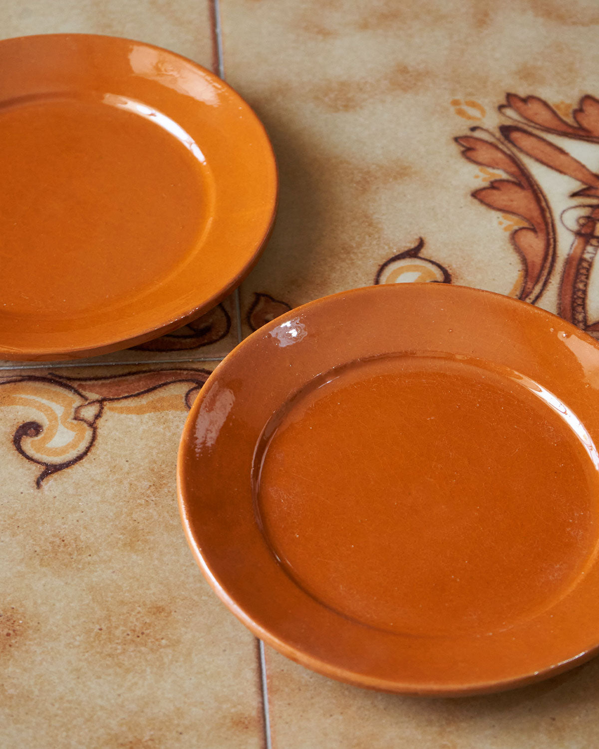 terracotta glazed dish
