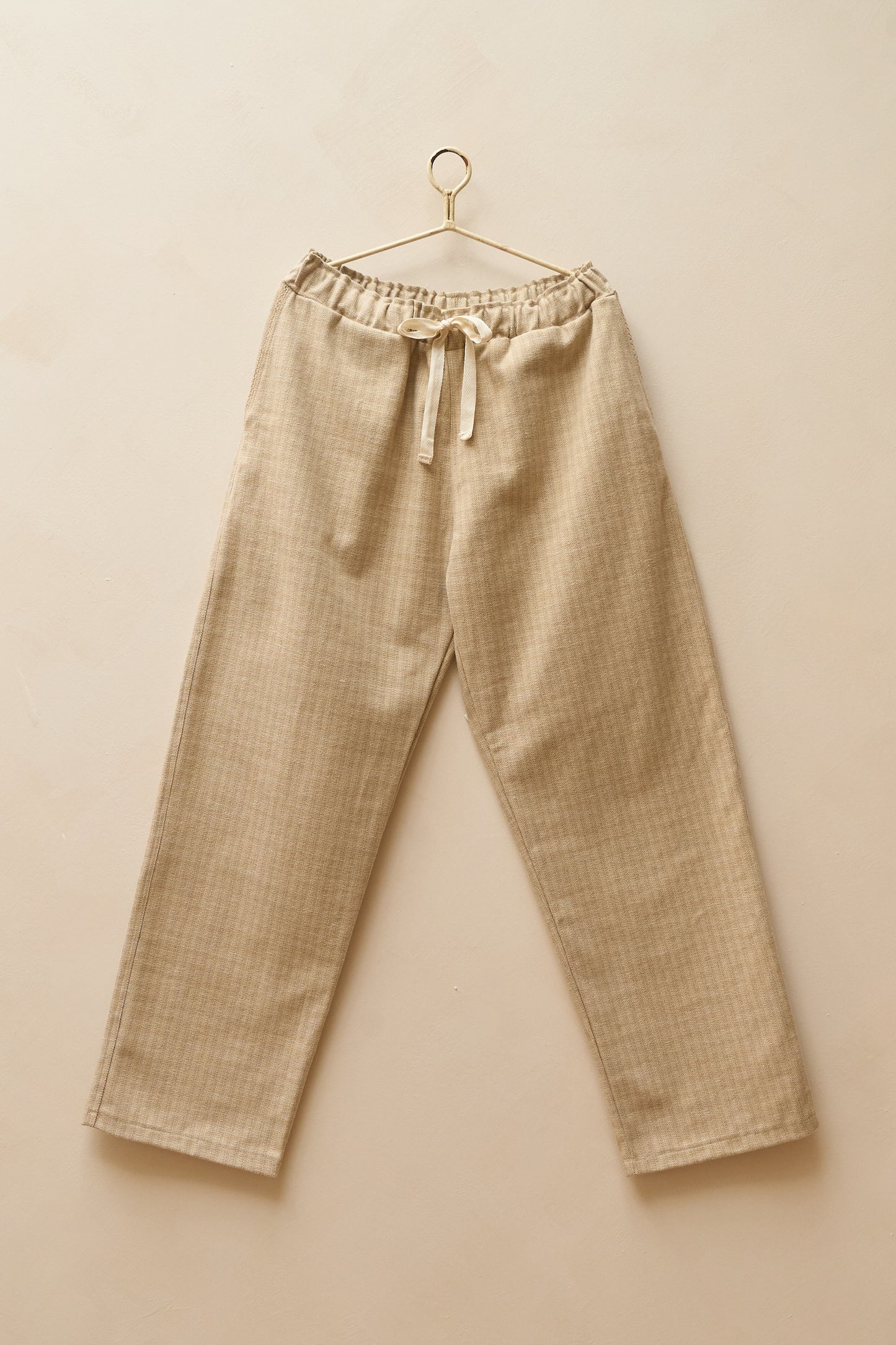 Brushed Check Pantaloni
