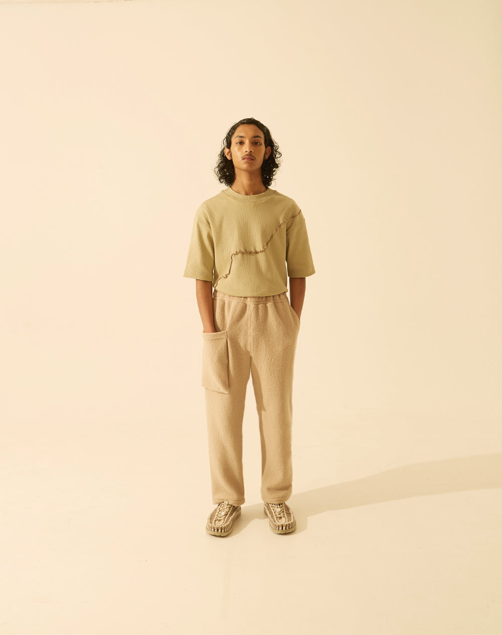 mare beige trousers