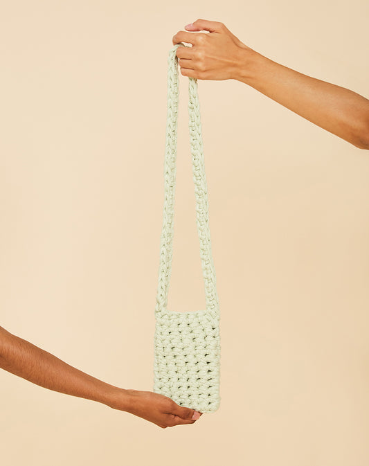 pistacchio gelato crochet bag