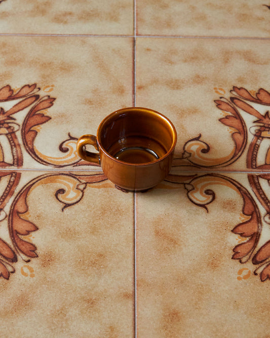 glazed cappuccino cup