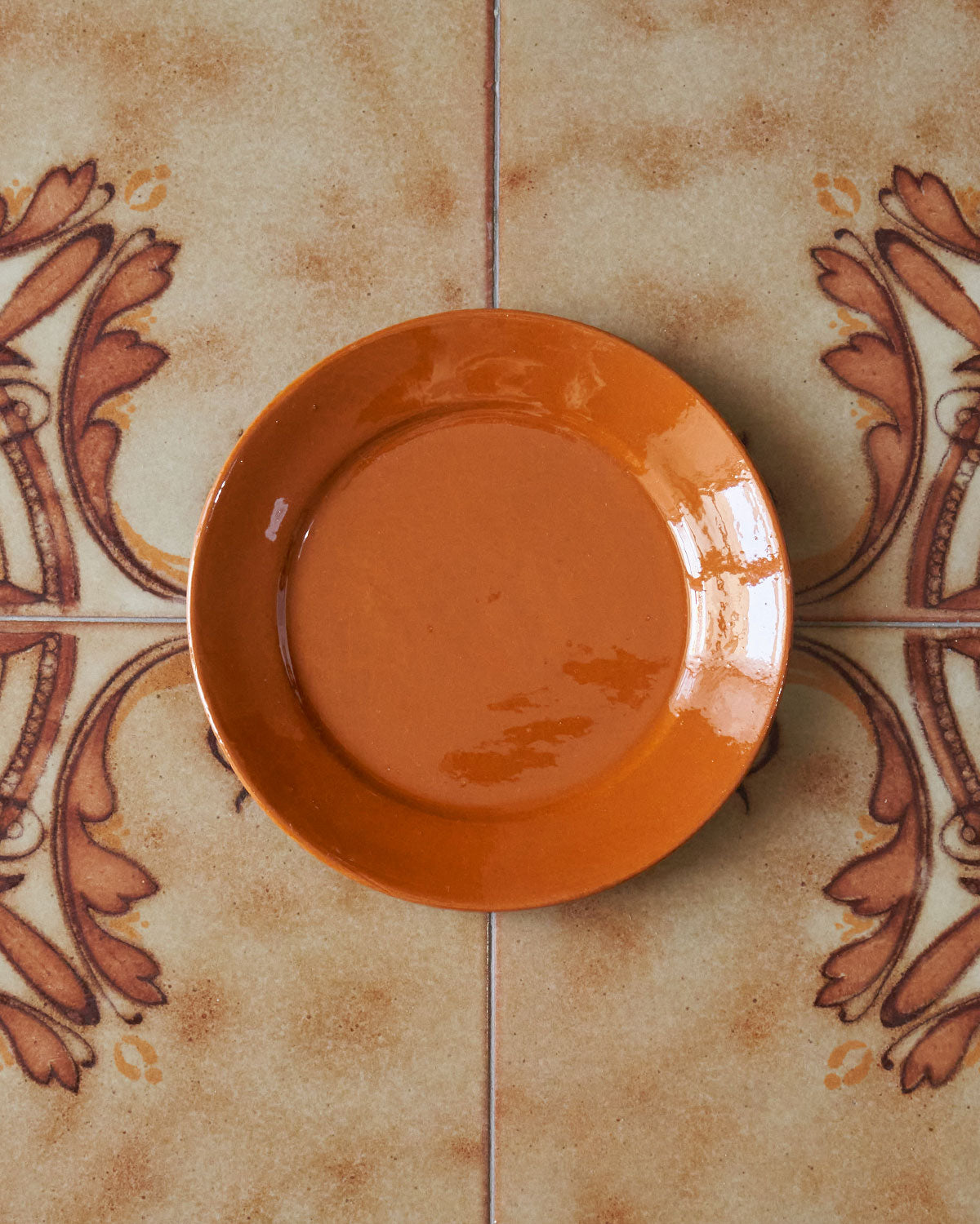terracotta glazed dish